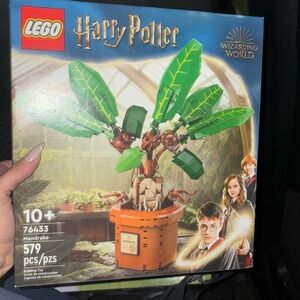 Unopened Harry Potter Mandrake Legos Set, retail 69.99
